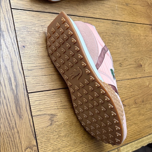 Lacoste Women's Blush and Brown Sneakers - Picture 7 of 7